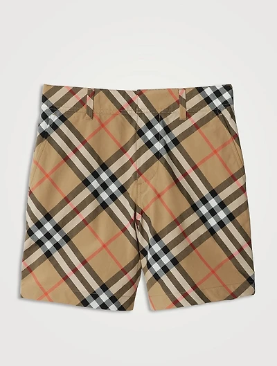 Check Cotton Shorts