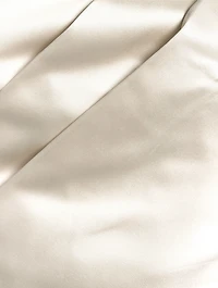 Cailey Off-The-Shoulder Satin Mini Dress