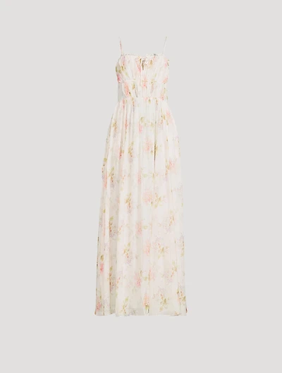 Santee Chiffon Maxi Dress Floral Print