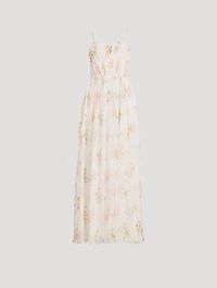 Santee Chiffon Maxi Dress Floral Print