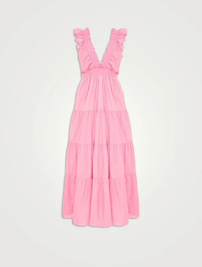 Arnene Ruffled Cotton Dress