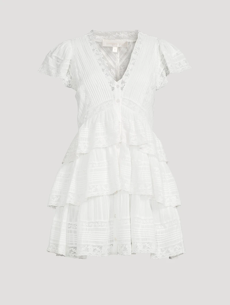 Binselle Ruffled Mini Dress