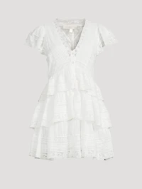 Binselle Ruffled Mini Dress