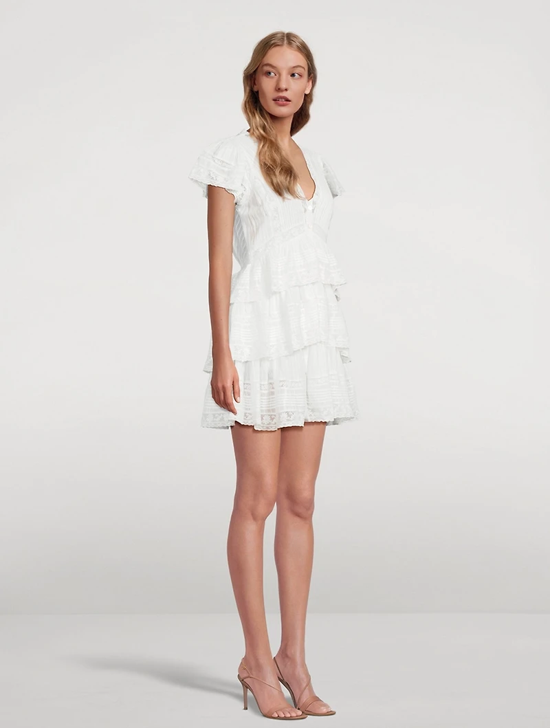 Binselle Ruffled Mini Dress