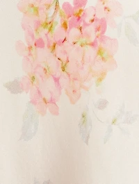 Booker Bias-Cut Silk Slip Skirt Floral Print