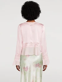 Vivetta Silk Tie-Front Blouse