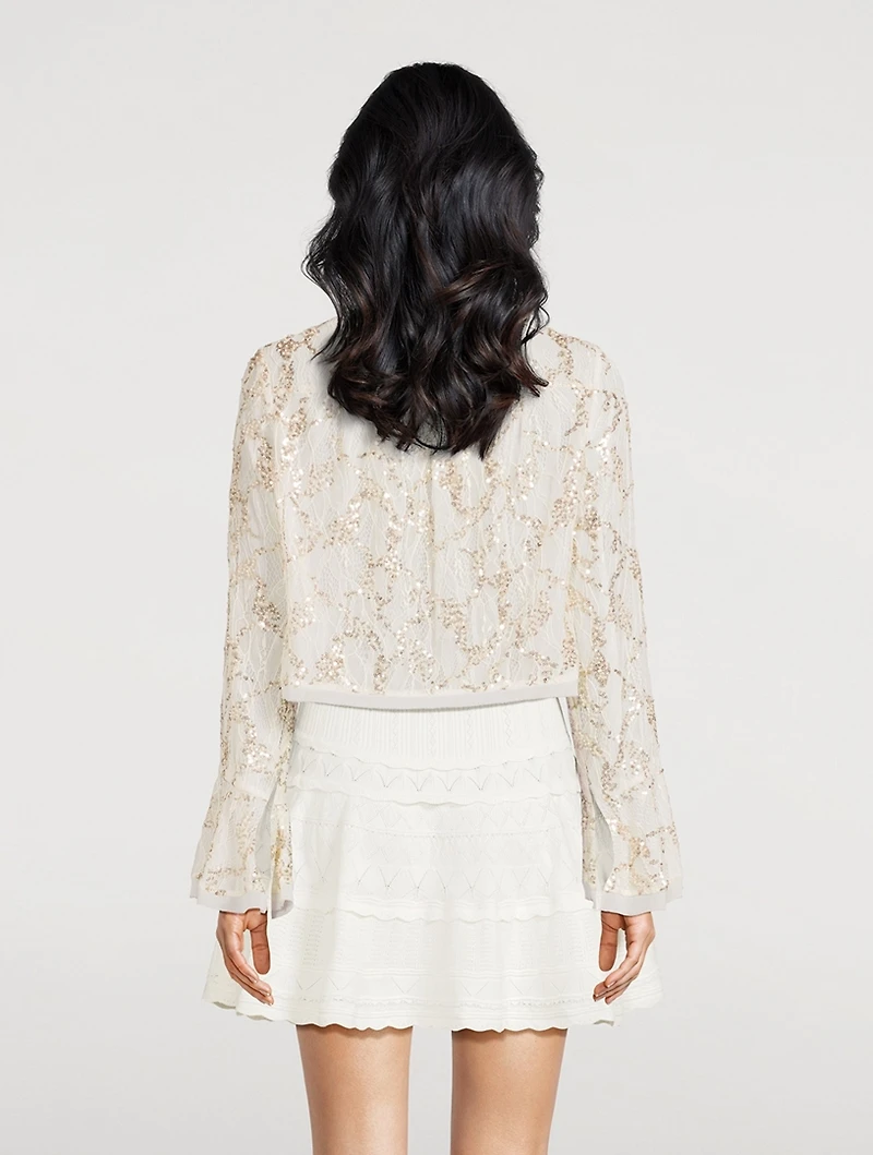 Lyndon Sequin Lace Blouse