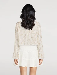 Lyndon Sequin Lace Blouse