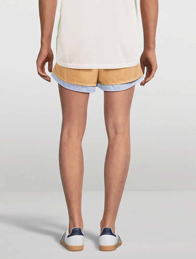 Adidas x Wales Bonner Nylon Layered Shorts