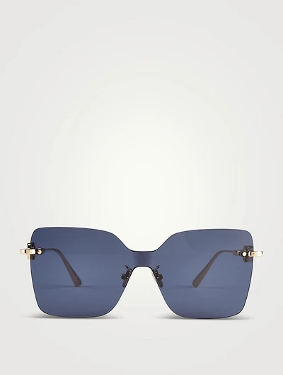 CD Chain M1U Square Sunglasses
