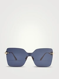 CD Chain M1U Square Sunglasses