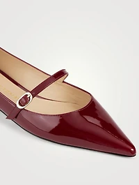 Emilia Patent Leather Mary Jane Ballet Flats