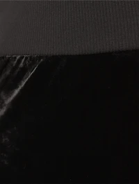 Bias Velvet Midi Skirt