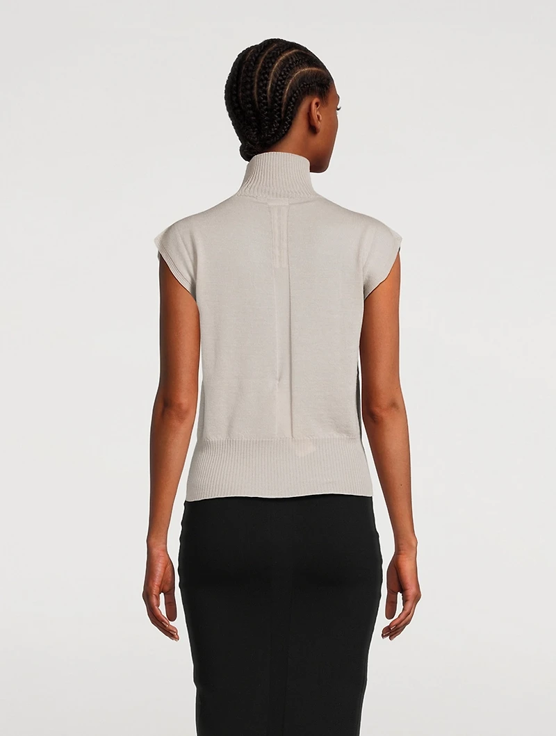 Porterville Wool Sleeveless Turtleneck