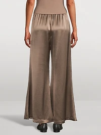 Lucee Satin Wide-Leg Pants