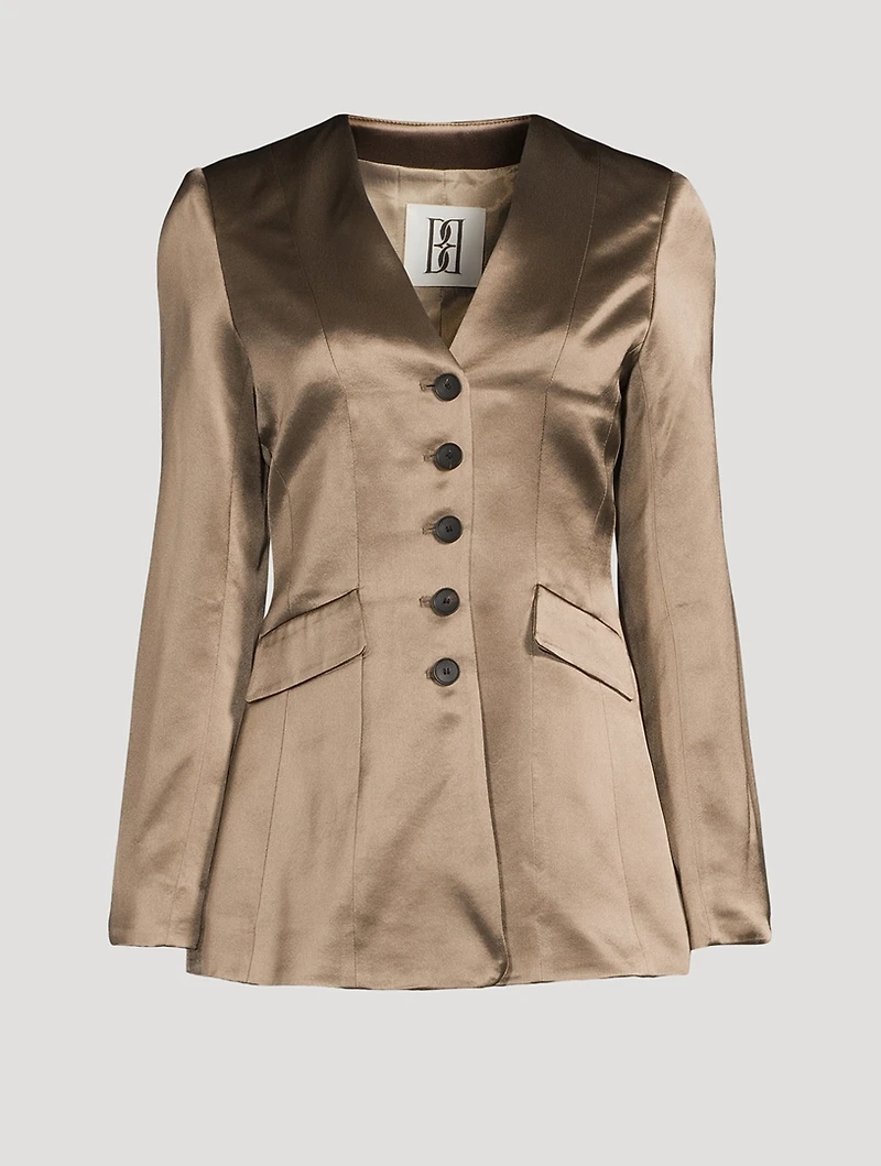 Rinnah Satin Blazer