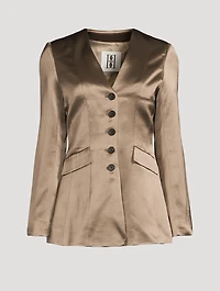 Rinnah Satin Blazer