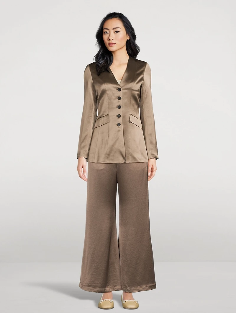 Rinnah Satin Blazer