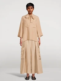 Dakote Tie-Neck Blouse