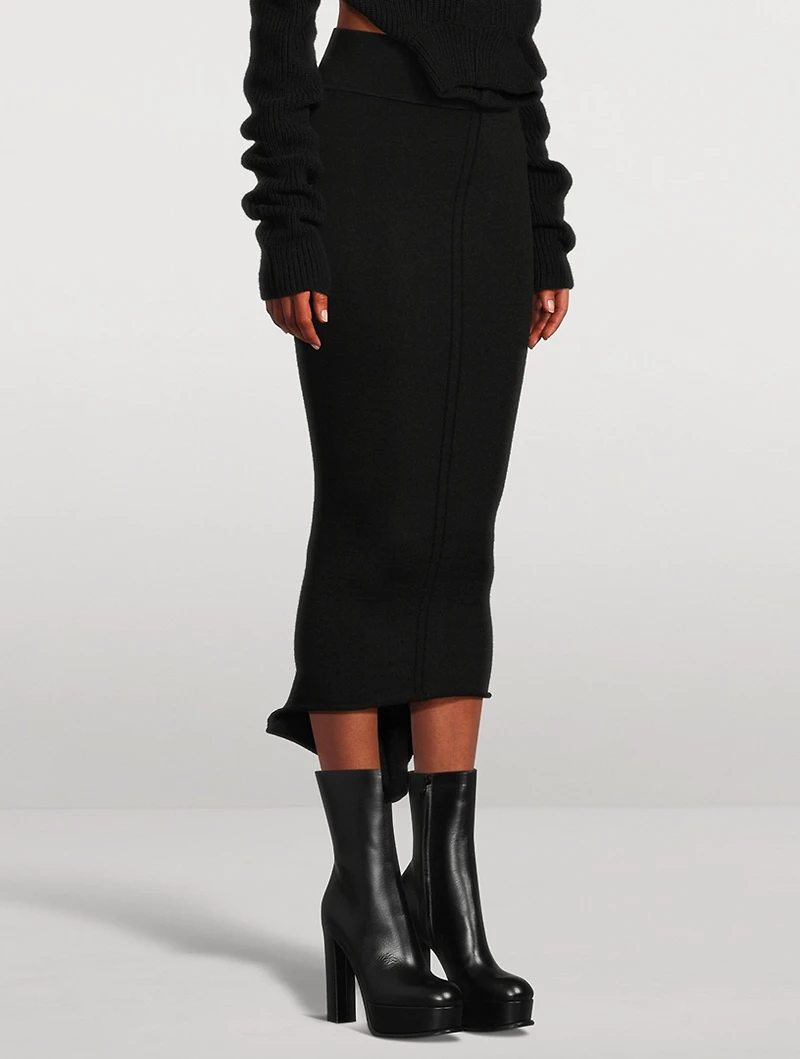Dauphine Knit Midi Skirt