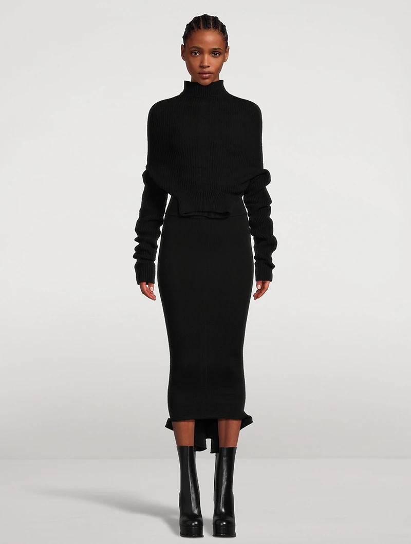 Dauphine Knit Midi Skirt