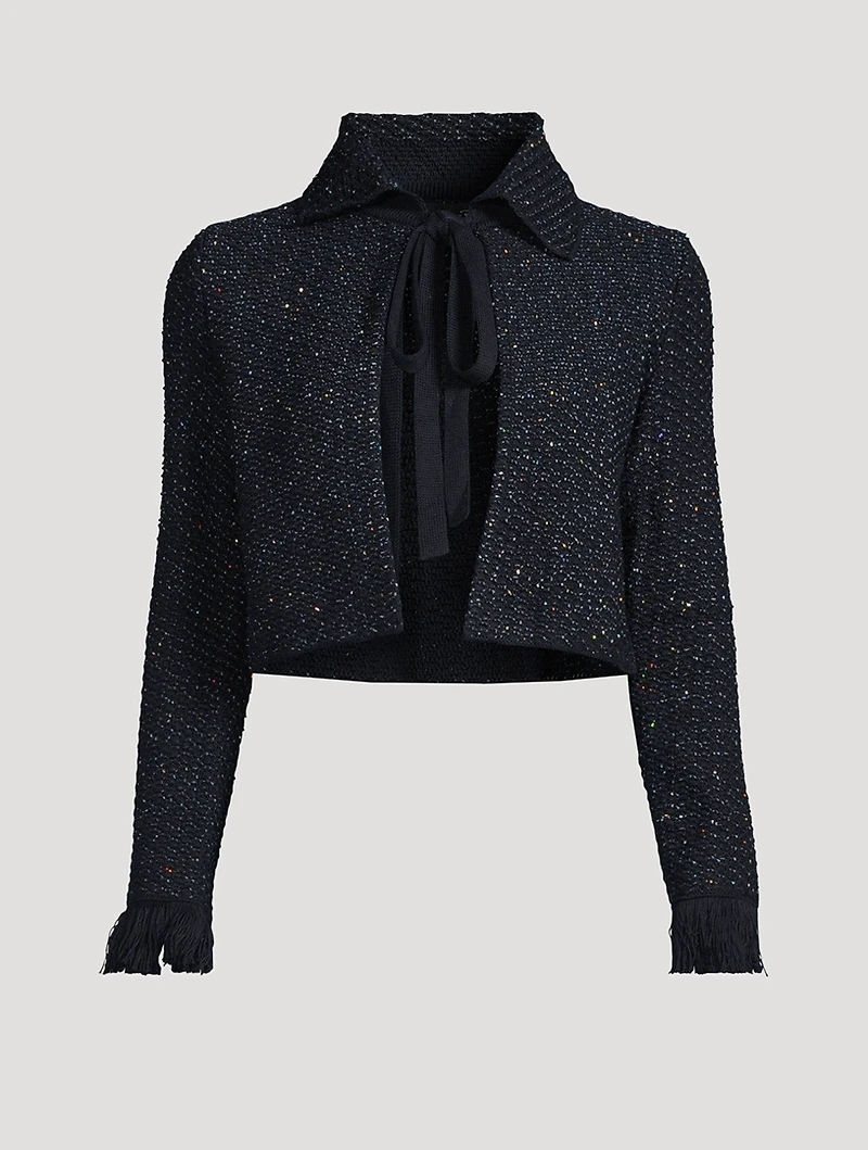 Sequin Tweed Jacket