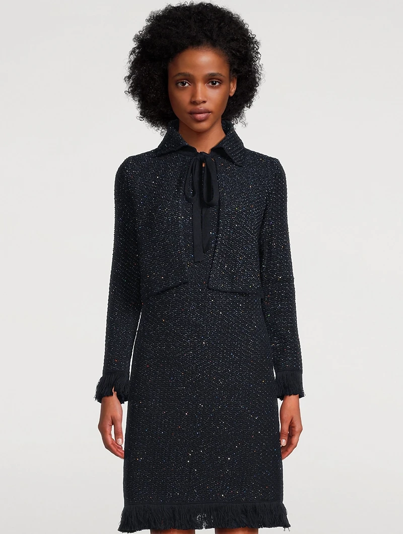 Sequin Tweed Jacket
