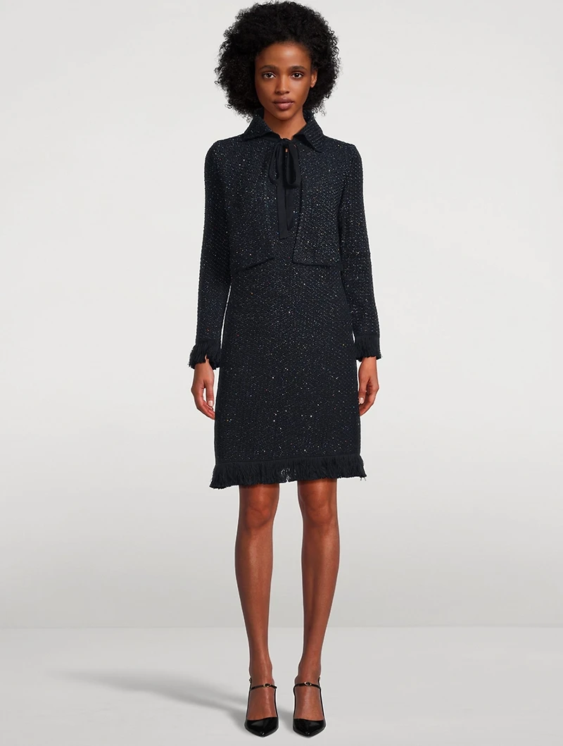 Sequin Tweed Jacket