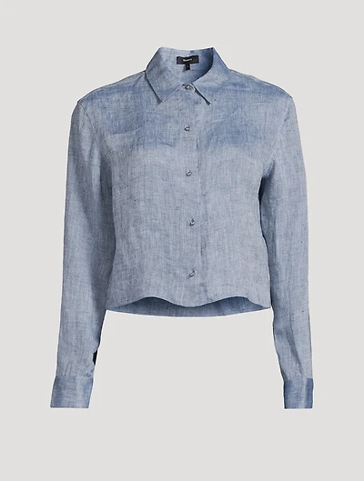 Cropped Chambray Shirt
