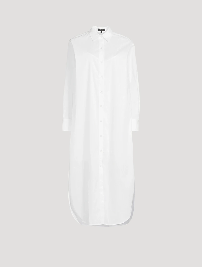 Oversized Poplin Shirt Dress
