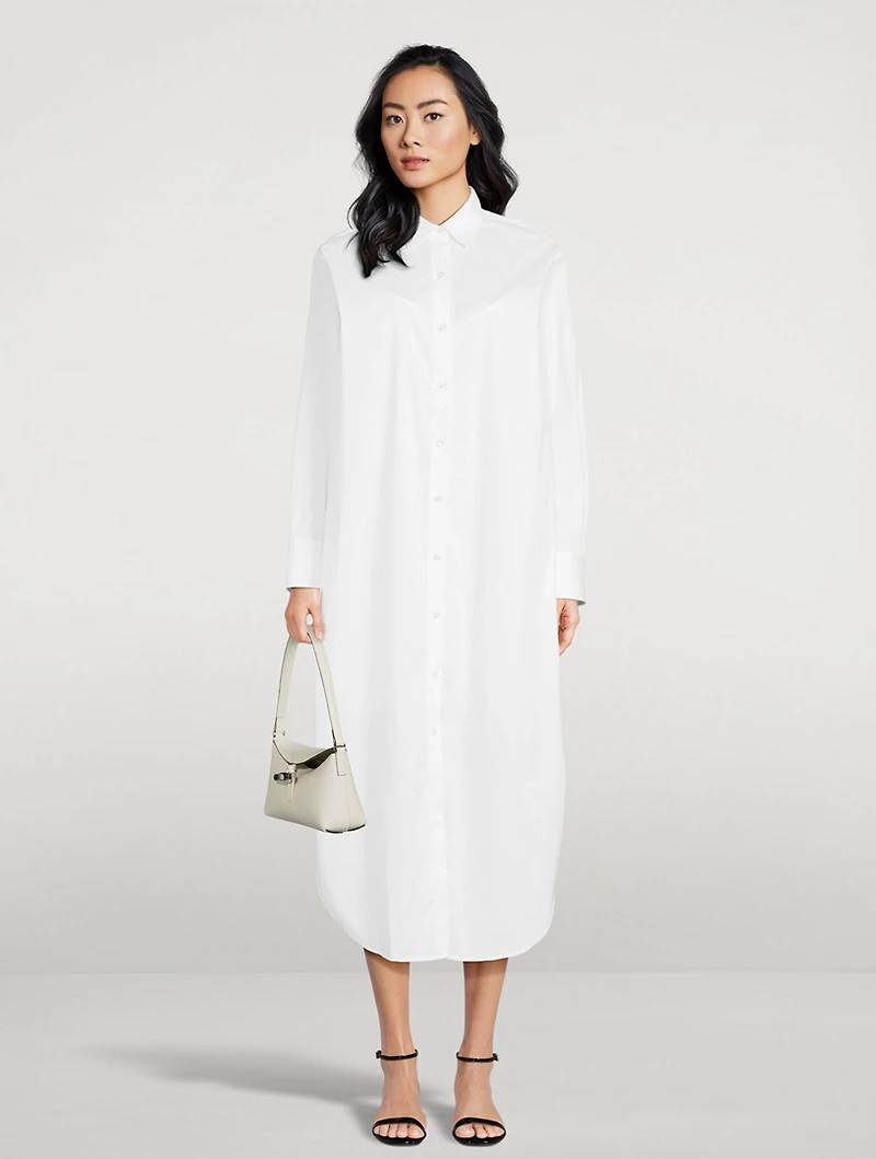Oversized Poplin Shirt Dress