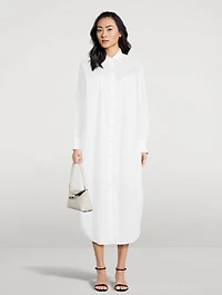 Oversized Poplin Shirt Dress