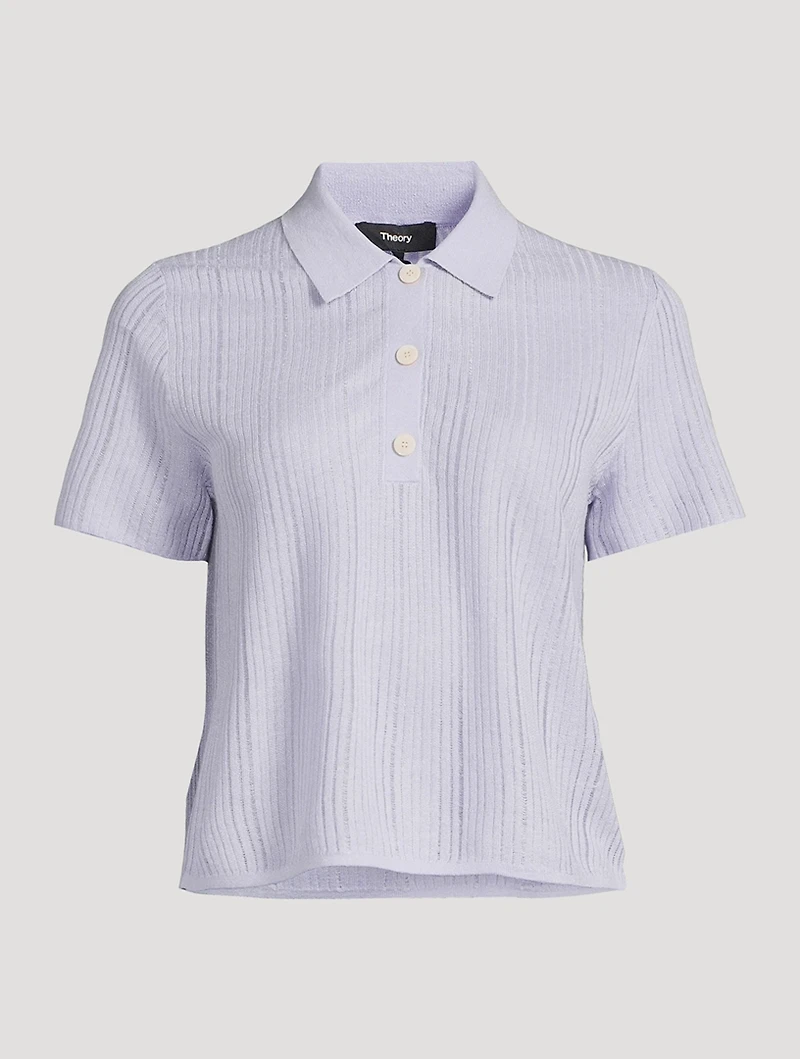 Ribbed Polo Shirt