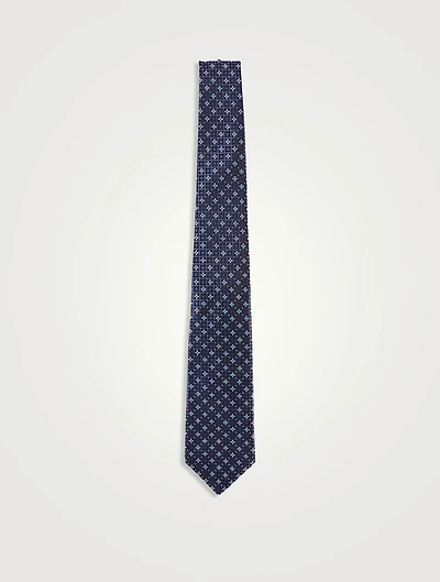 Geometric Silk Tie