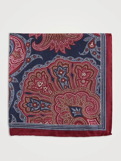 Pocket Square In Ornamental Print