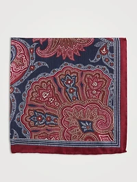 Pocket Square In Ornamental Print