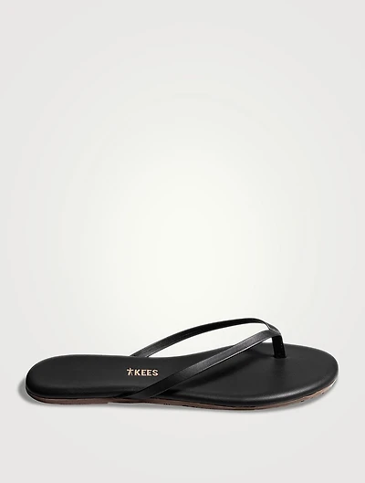 Lily Liners Leather Flip-Flops