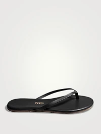 Lily Liners Leather Flip-Flops