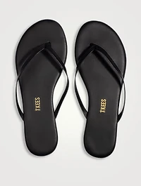 Lily Liners Leather Flip-Flops
