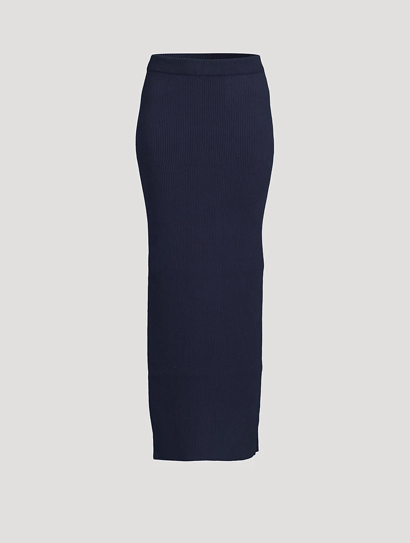 Skirt 01 Stretch Organic Cotton Column