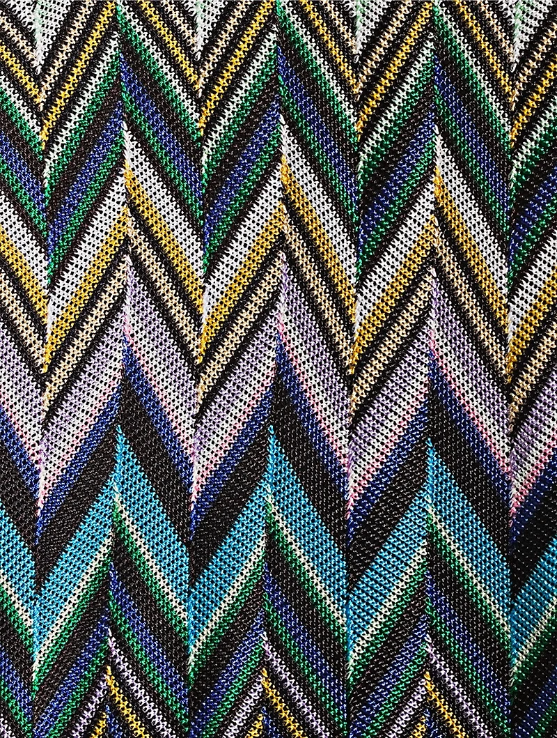 Mini Dress Zig Zag Print