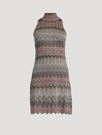 Lurex Knit Mini Dress