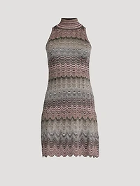 Lurex Knit Mini Dress