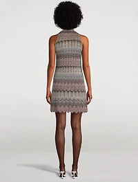 Lurex Knit Mini Dress