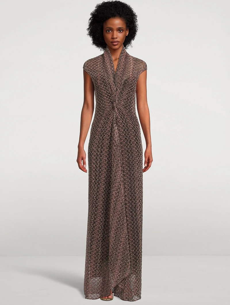 Lurex Maxi Dress