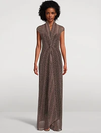 Lurex Maxi Dress
