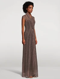 Lurex Maxi Dress