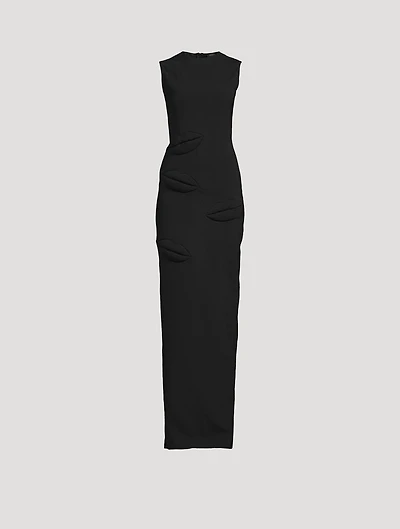 Lip Sleeveless Maxi Dress