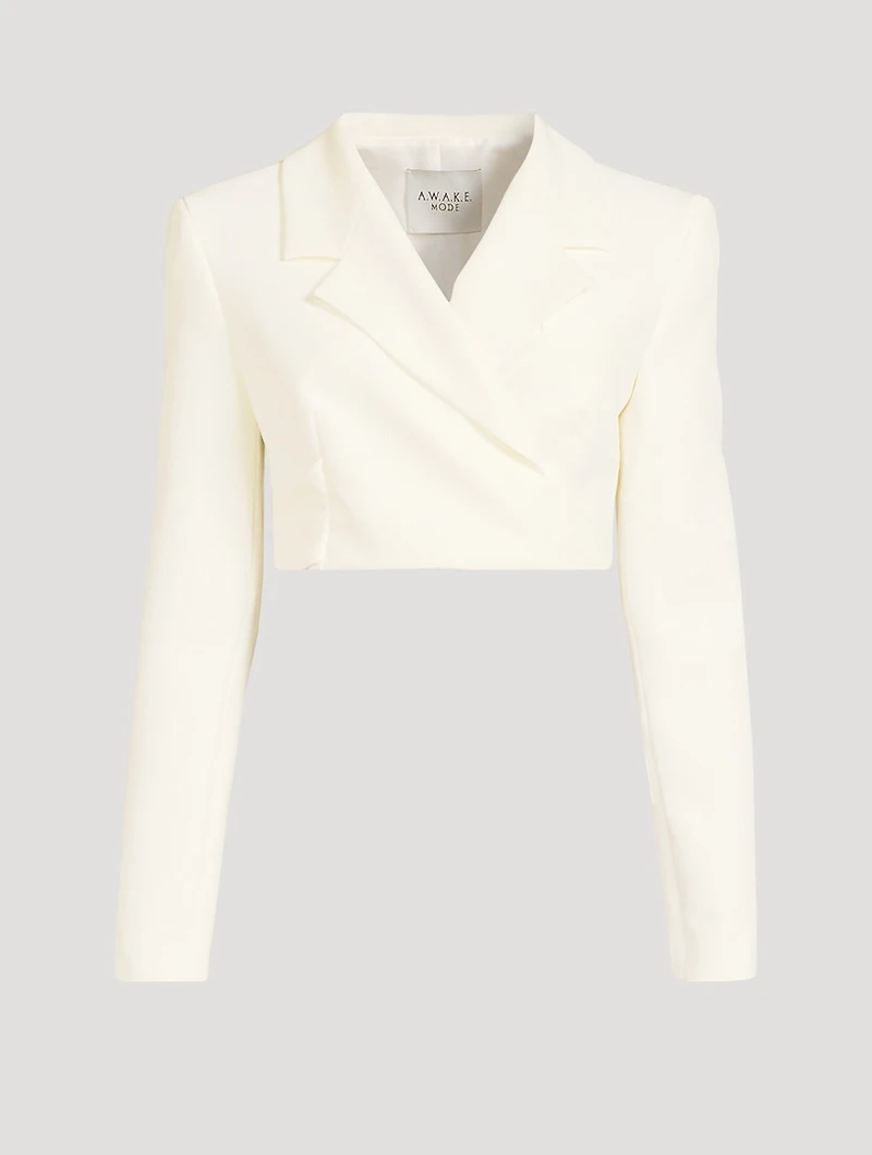 Crêpe Cropped Blazer