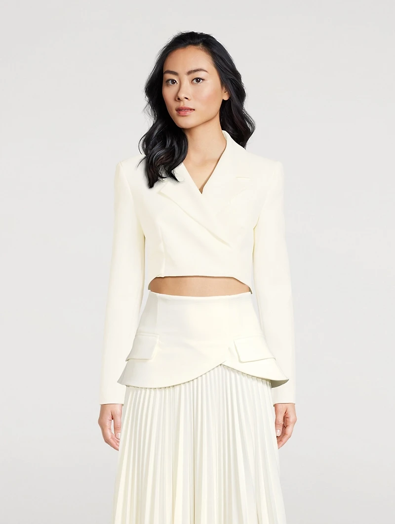 Crêpe Cropped Blazer